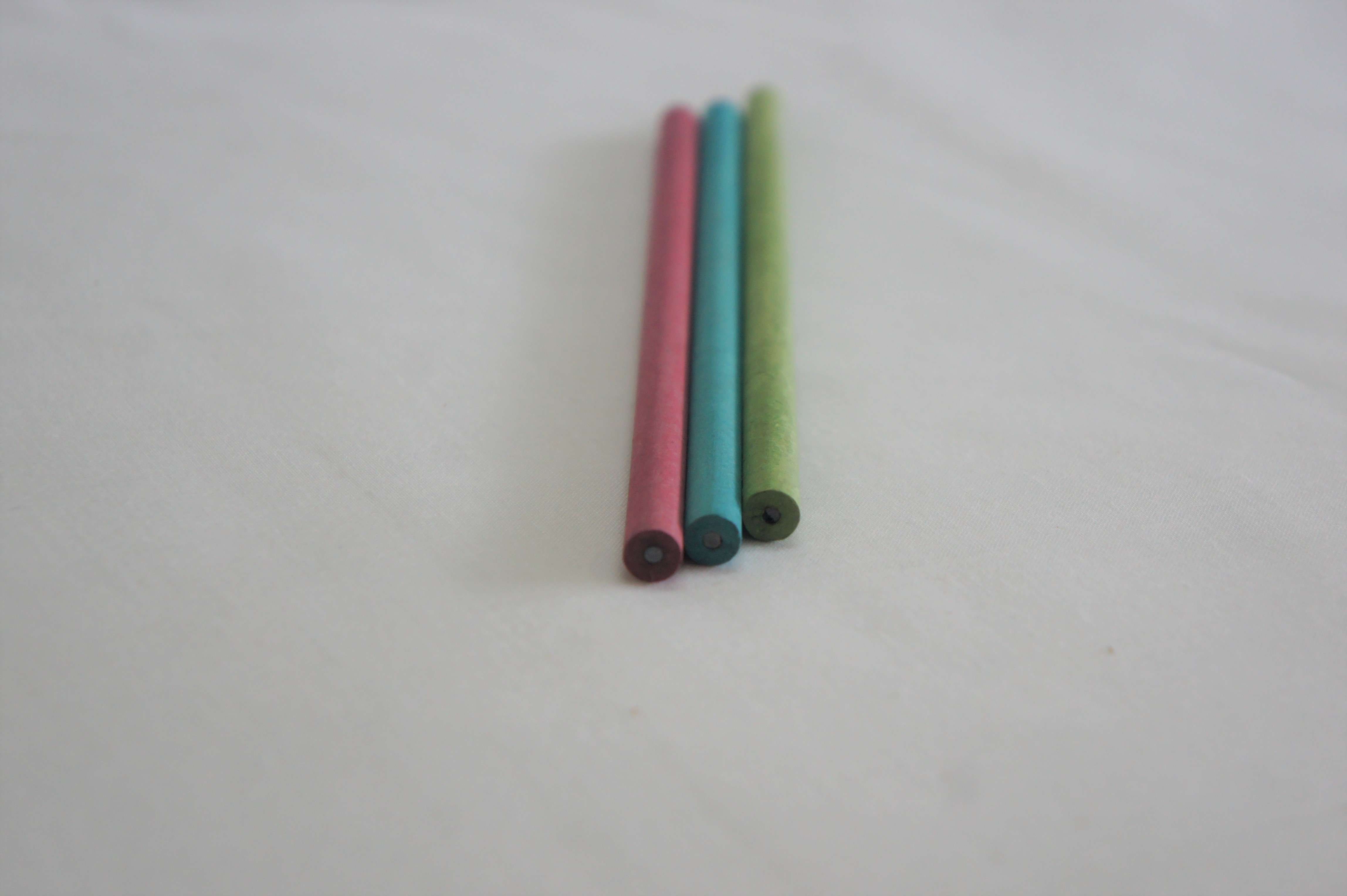 Pencils made of recycled paper